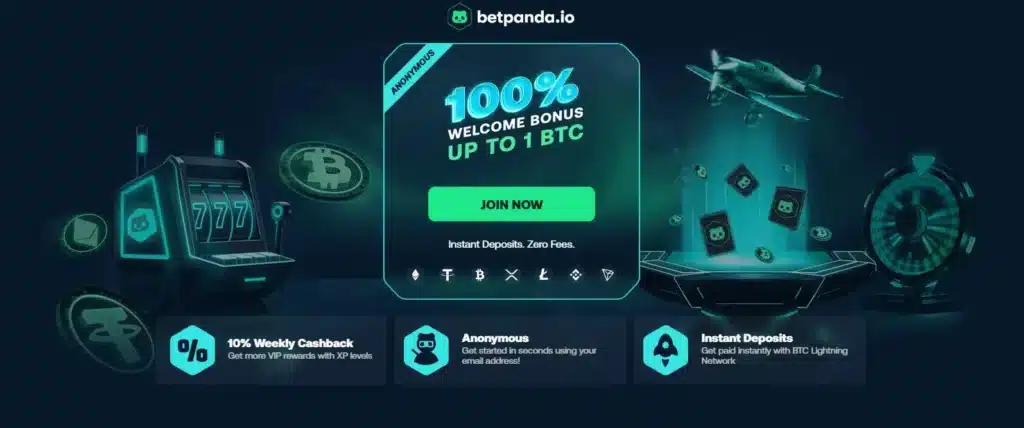 Betpanda.io - ново Биткой казино със 10% седмичен кешбек